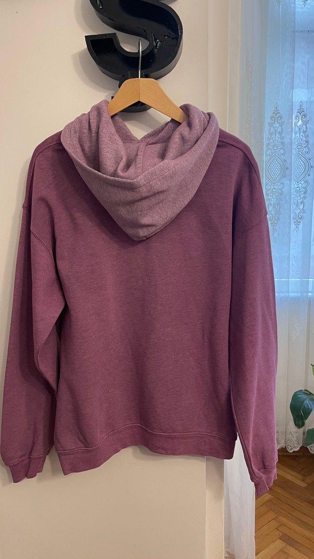 Lila Oversize Kadın Sweatshirt - Görsel 2