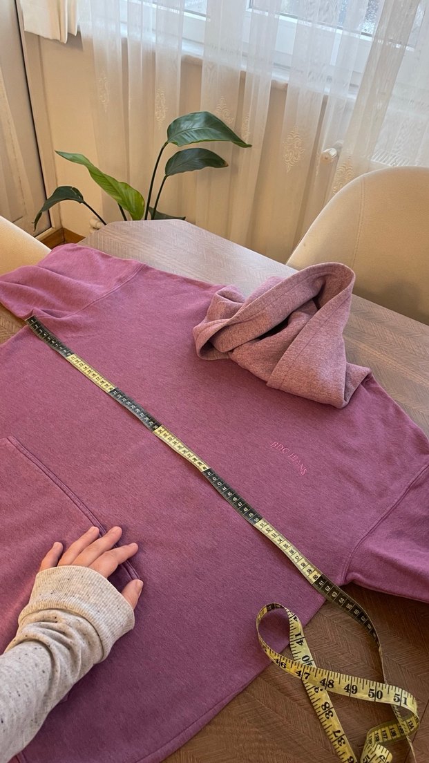 Lila Oversize Kadın Sweatshirt - Görsel 5