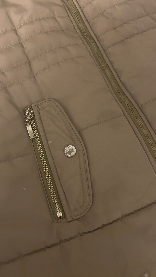 Kahve Kürk Detaylı Midi Kadın Mont - Görsel 4