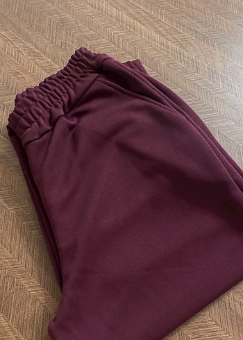 Unisex Bordo Eşofman Altı - Görsel 6