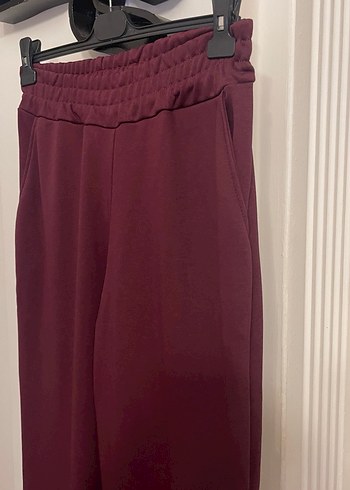 Unisex Bordo Eşofman Altı - Görsel 3