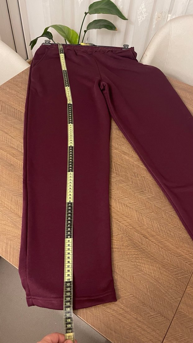 Unisex Bordo Eşofman Altı - Görsel 4