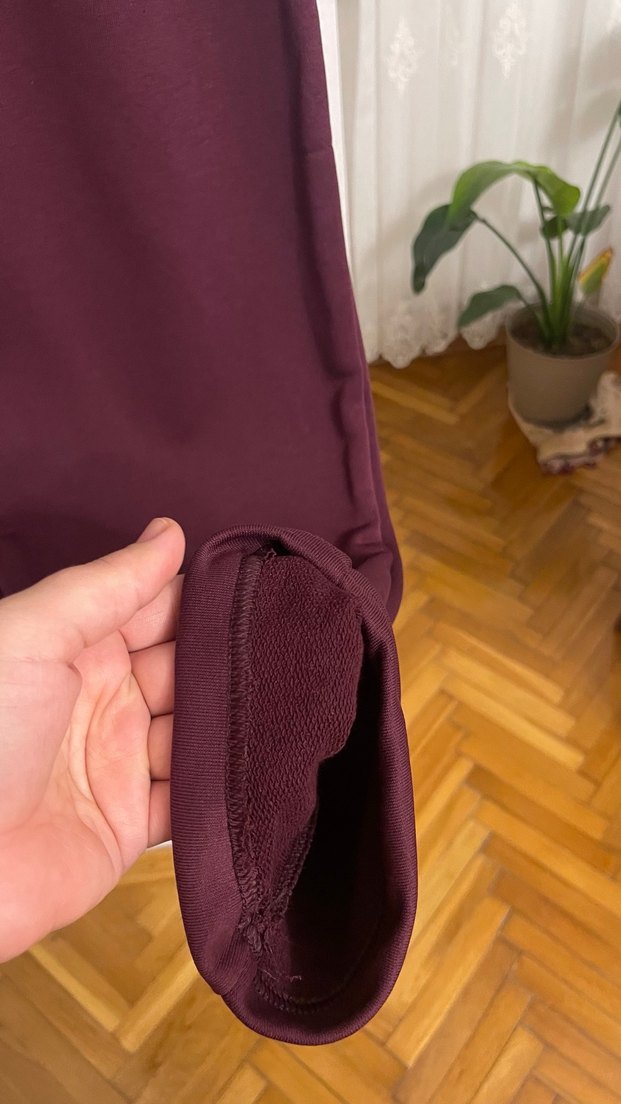 Unisex Bordo Eşofman Altı - Görsel 2