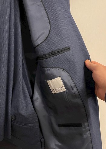 Klasik Mavi Erkek Takım Elbise - Görsel 2