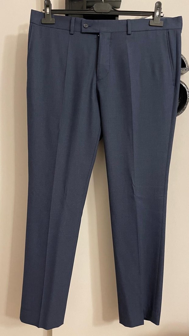 Klasik Mavi Erkek Takım Elbise - Görsel 5