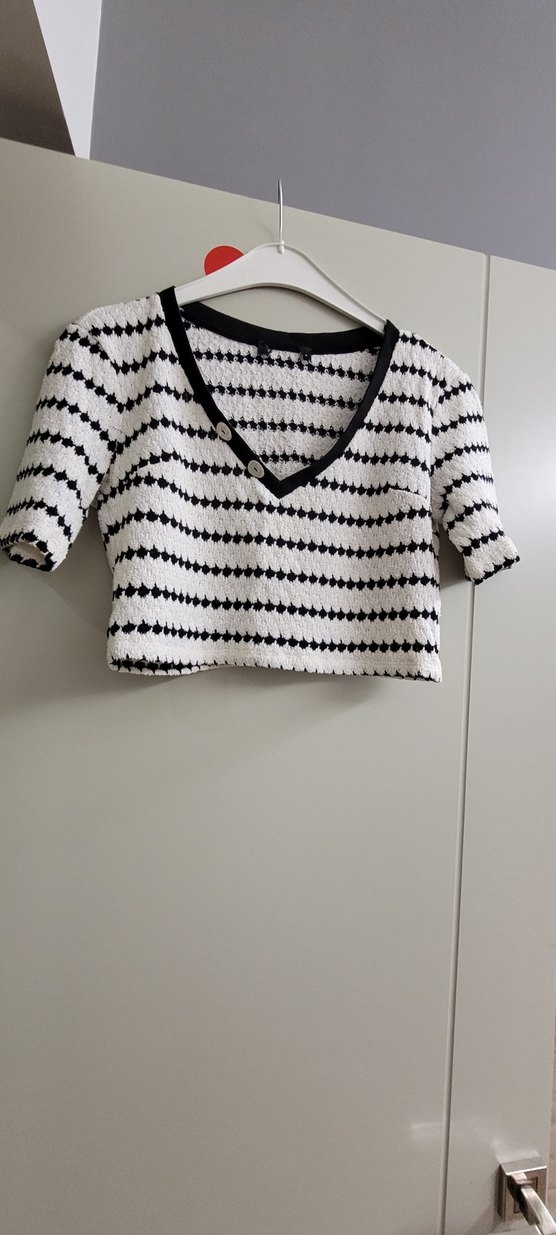 Zebra Desenli V Yakalı Triko Takım - Görsel 2