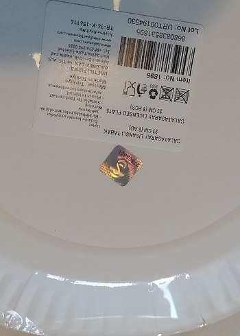 Orjinal Galatasaray tabak 8'li paket banrollü - Görsel 6