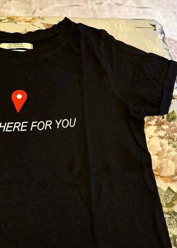 Siyah Baskılı Tişörtü, Kısa Kollu - Görsel 3