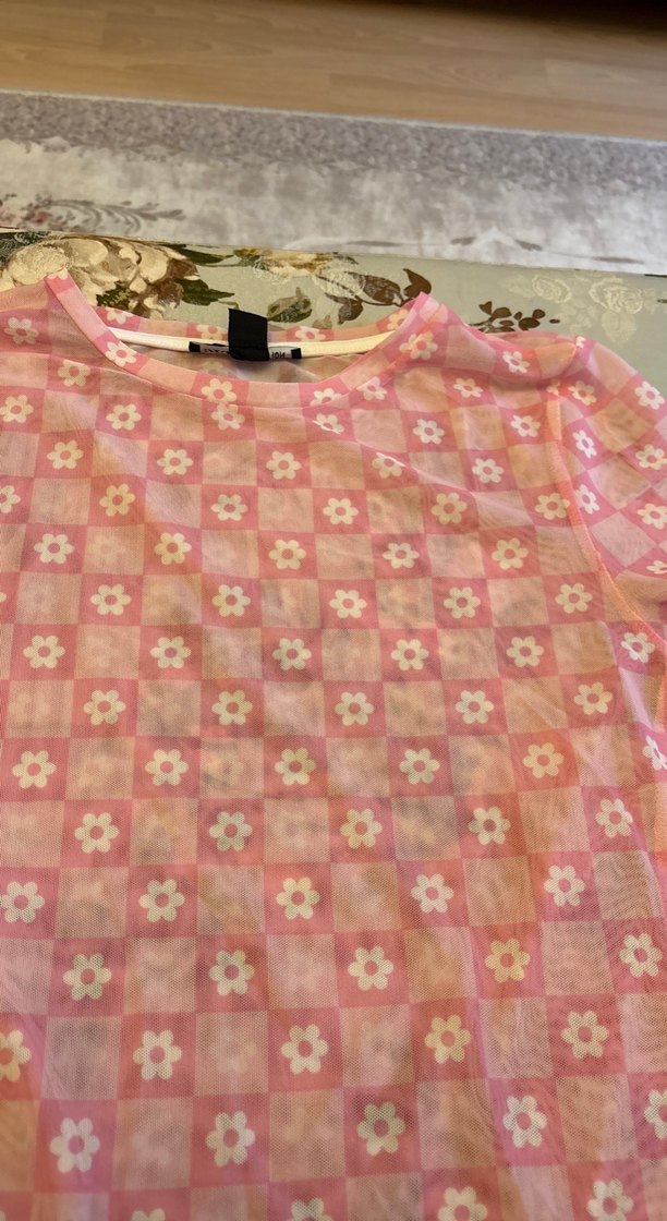 Kız Çocuk Pembe Dantel Detaylı Bohem Gömlek - Görsel 2