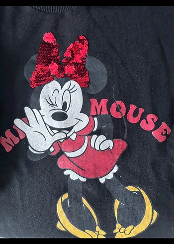 Kız Çocuk Siyah Minnie Mouse Baskılı Gömlek - Görsel 4