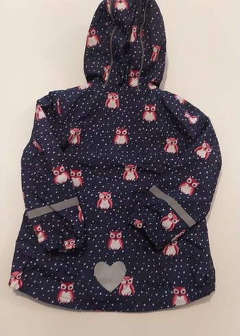 Kız Çocuk Kapüşonlu Pembe Desenli Yelek - Görsel 4