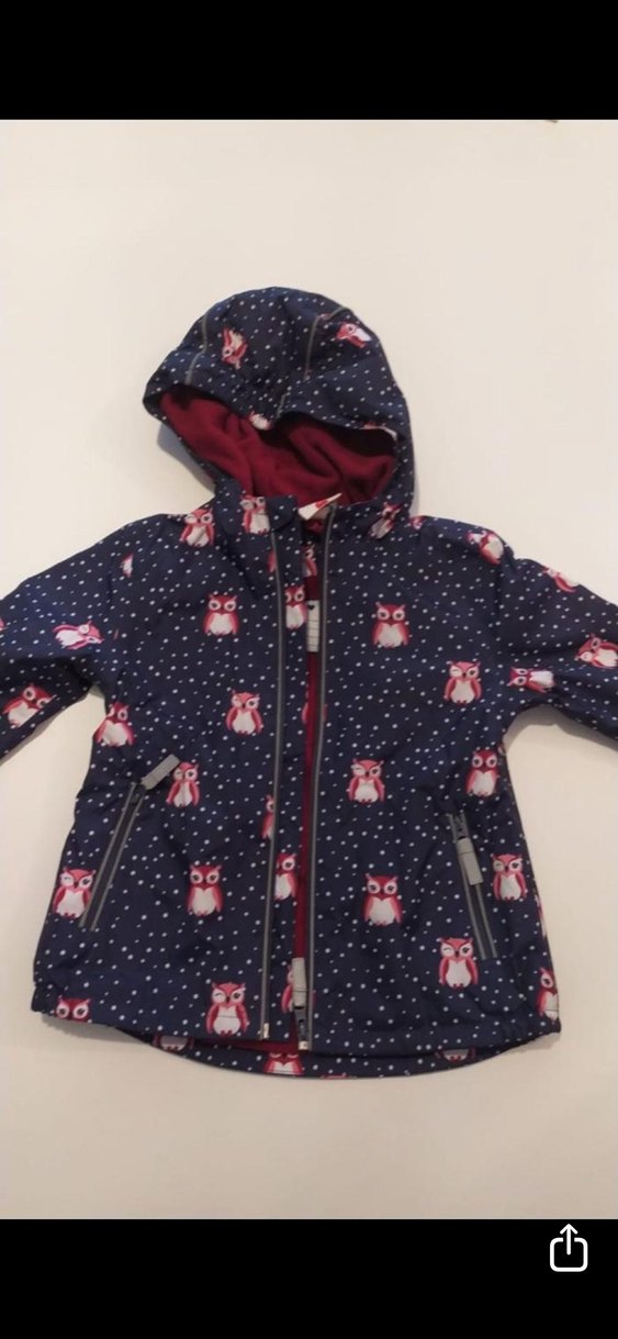 Kız Çocuk Kapüşonlu Pembe Desenli Yelek - Görsel 5