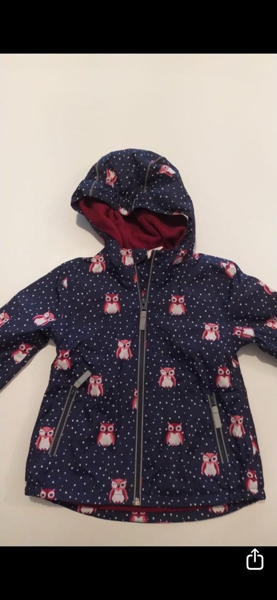 Kız Çocuk Kapüşonlu Pembe Desenli Yelek - Görsel 3