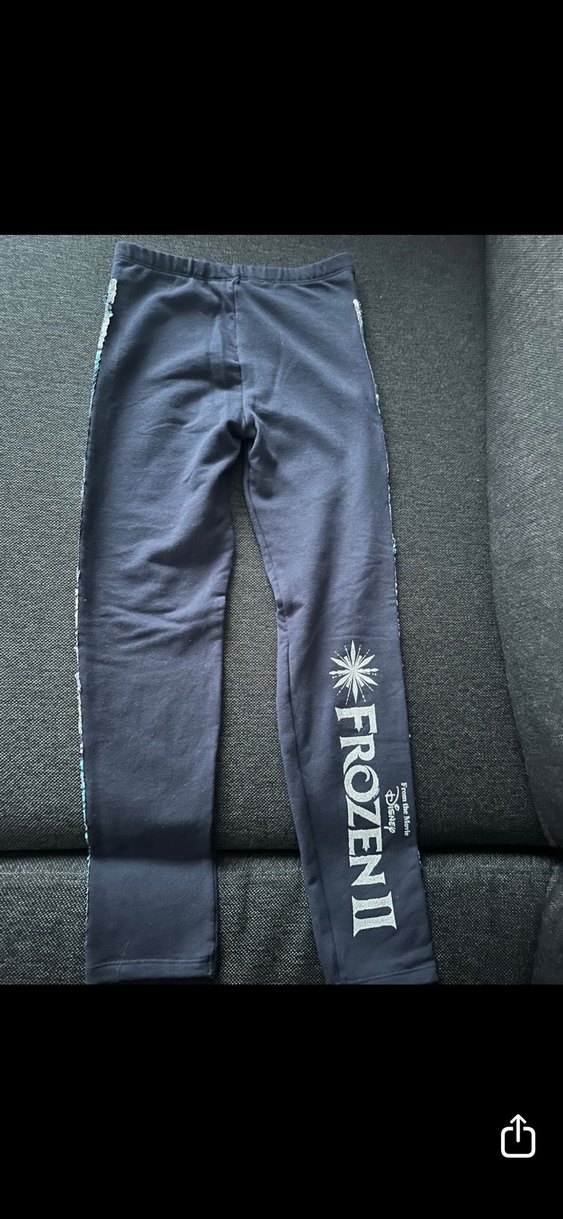 Kız Çocuk Payetli Frozen II Tayt - Görsel 2