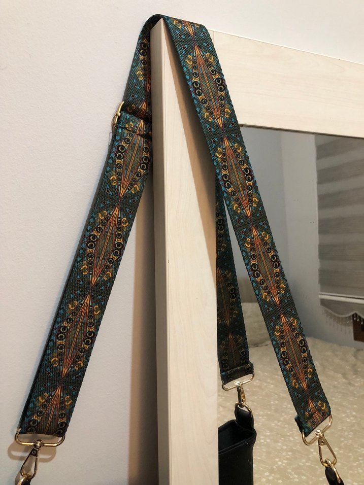 Bohem Siyah Deri Kadın Çanta - Görsel 3