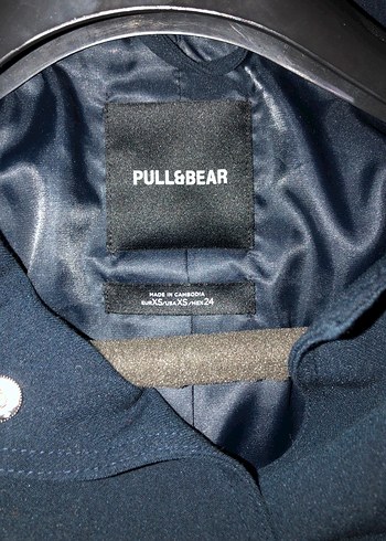 Pull&Bear Navy Kadın Lacivert Bomber Ceket - Görsel 8