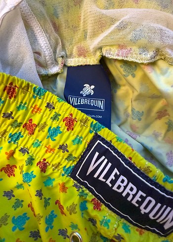 Vilebrequin Sarı Desenli Mini Erkek Mayo - Görsel 6