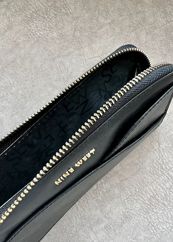 Nine West Siyah Deri Fermuarlı Cüzdan - Görsel 3