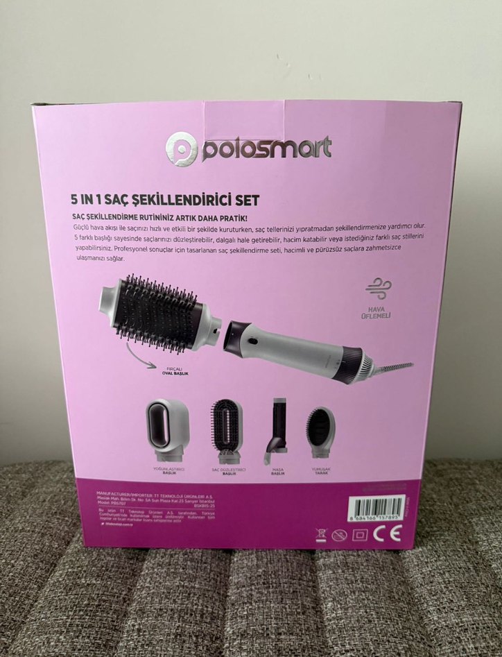 Polosmart 5'li Saç Şekillendirici Set Pembe - Görsel 2