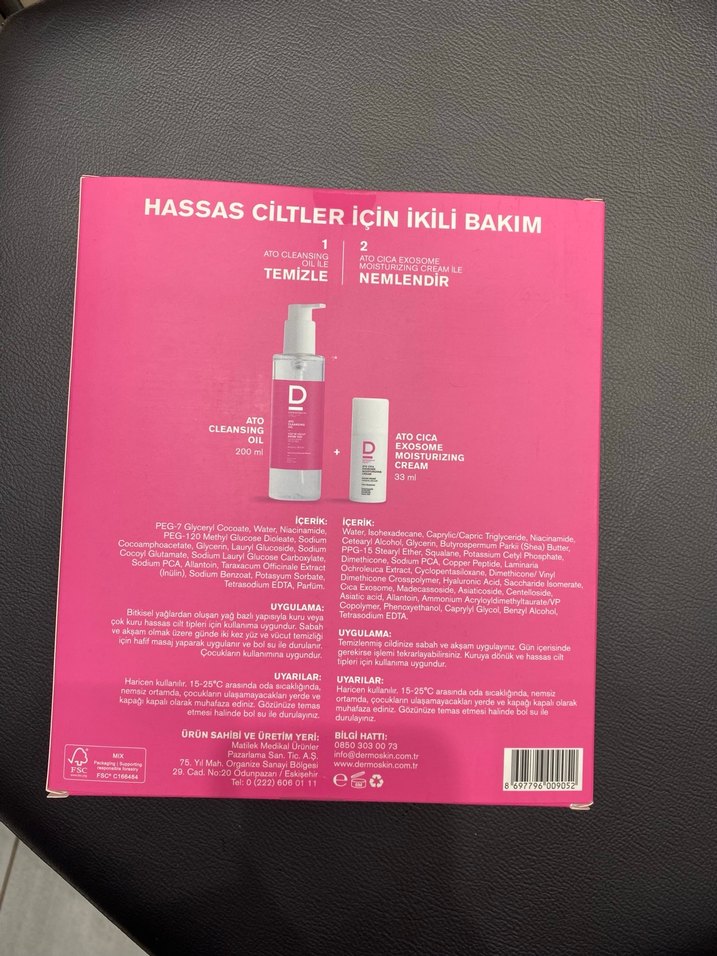 Dermoskin Hassas Ciltler İçin İkili Yüz Temizleme Seti - Görsel 2
