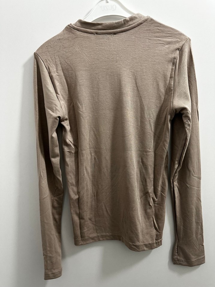 Kahverengi Taş Detaylı Kadın Body - Görsel 3