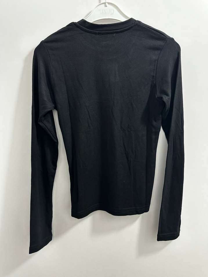 Siyah Kadın Uzun Kollu Basic Body - Görsel 3