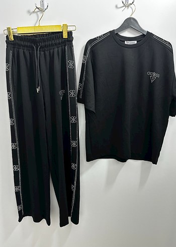 Siyah Taş Detaylı Kadın Eşofman Takımı - Görsel 2