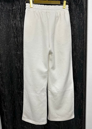 Beyaz Simli Kadın Eşofman Altı - Görsel 4