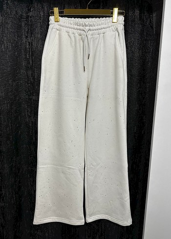 Beyaz Simli Kadın Eşofman Altı - Görsel 3