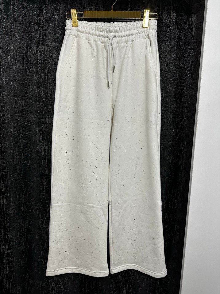 Beyaz Simli Kadın Eşofman Altı - Görsel 3