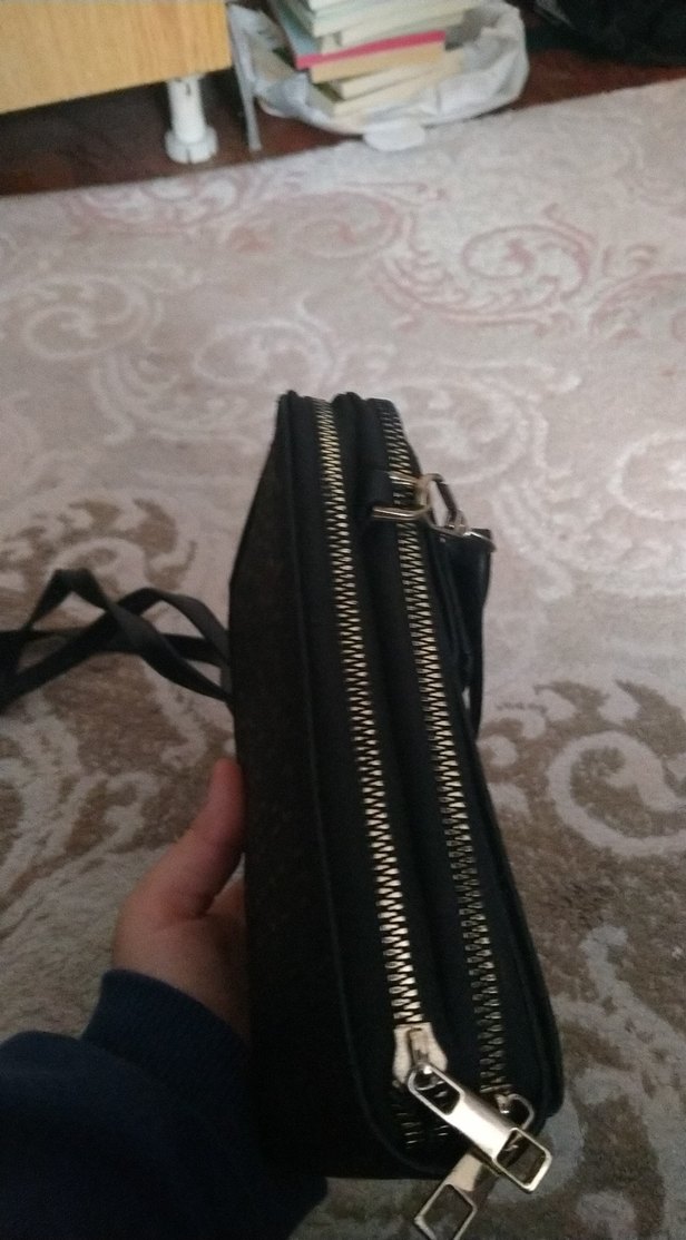 Kadın Siyah Deri Çapraz Çanta - Görsel 3