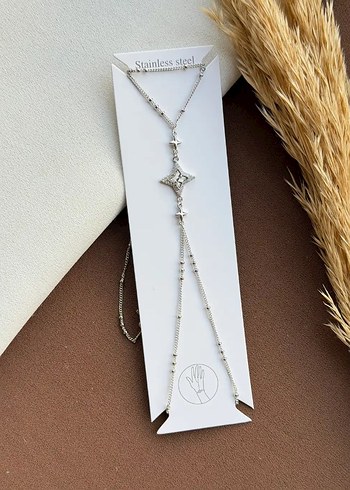 Gold/ Silver Renkli Zincir Detaylı Çelik Şahmeran - Görsel 2