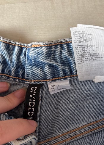 Gevşek Kesim Mavi Kadın Kot Pantolon - Görsel 3