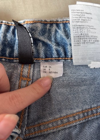 Gevşek Kesim Mavi Kadın Kot Pantolon - Görsel 2