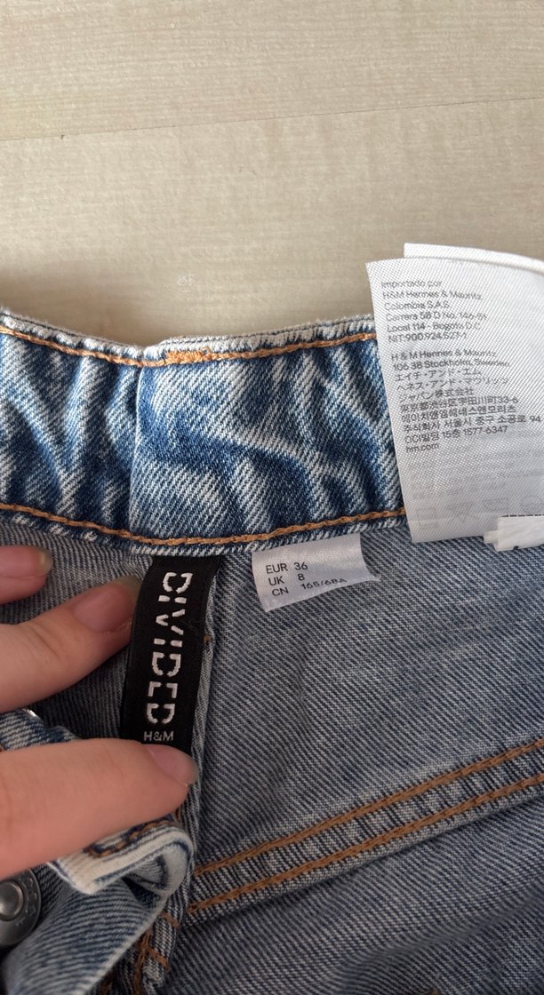 Gevşek Kesim Mavi Kadın Kot Pantolon - Görsel 3