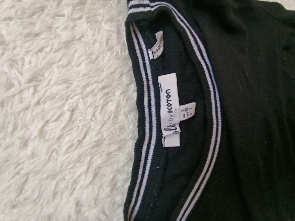 Siyah Uzun Kollu Tişört - Görsel 3