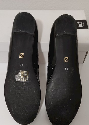 Kadın Siyah Rugan Klasik Babet Ayakkabı - Görsel 3