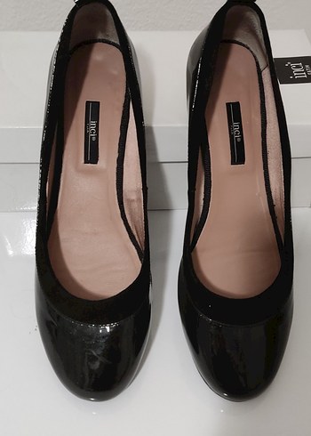 Kadın Siyah Rugan Klasik Babet Ayakkabı - Görsel 5