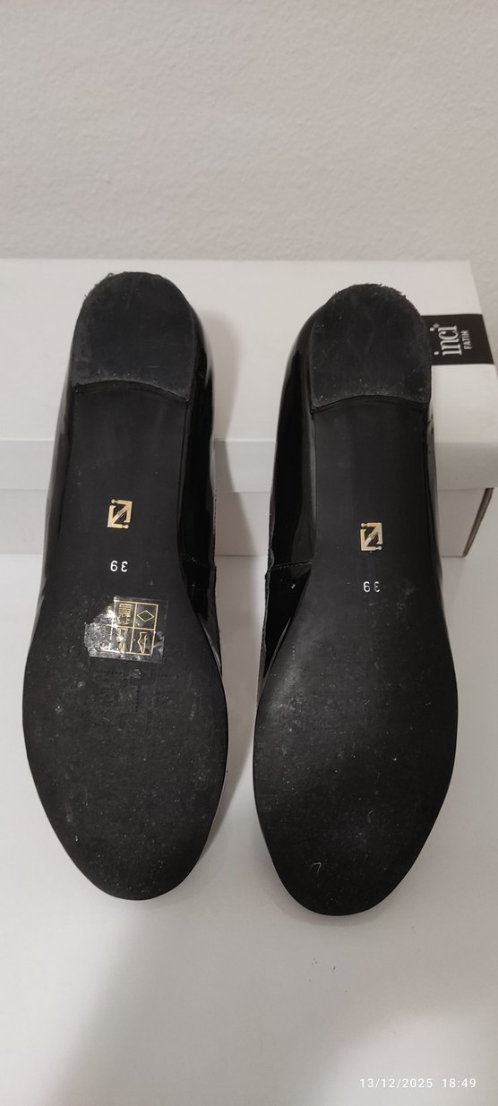 Kadın Siyah Rugan Klasik Babet Ayakkabı - Görsel 3