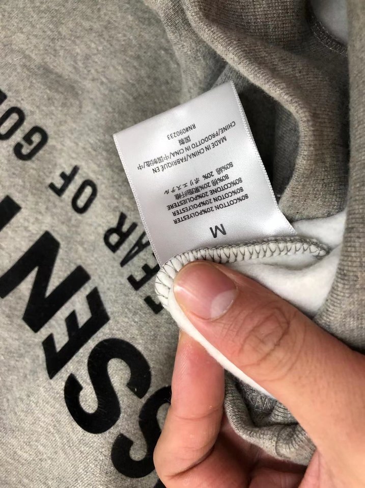 Gri Fear Of God Essentials Sweatshirt - Görsel 3