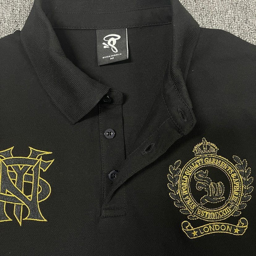 Syna World Siyah Polo Tişört - Görsel 3