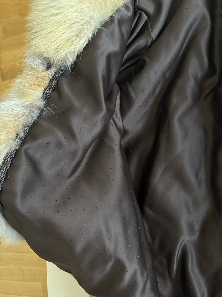 Leopar Desenli Kadın germek tilki Kürk - Görsel 5