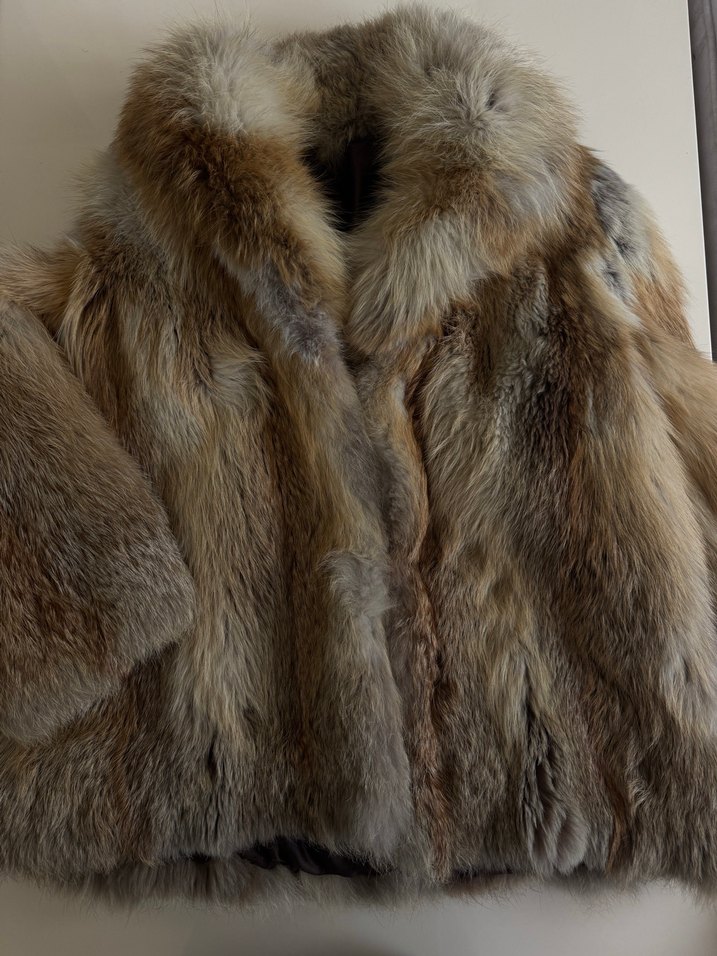 Leopar Desenli Kadın germek tilki Kürk - Görsel 2