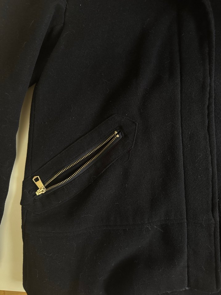 Siyah Kürklü Midi Kadın Ceket - Görsel 3