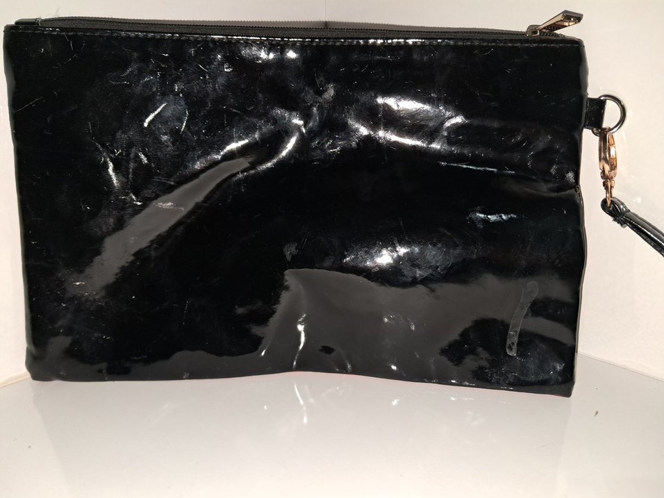 Bordo Deri Fermuarlı Kadın Portföy Çanta - Görsel 2