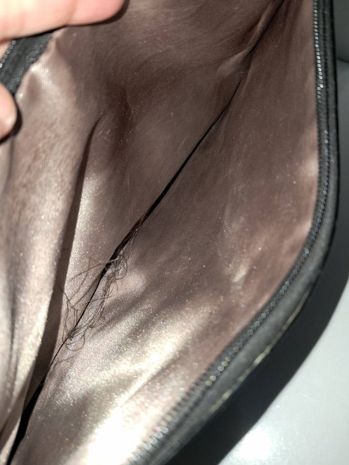 Bordo Deri Fermuarlı Kadın Portföy Çanta - Görsel 3