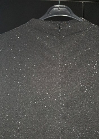 Siyah simli Uzun Abiye Elbise - Görsel 7