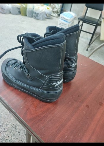 Siyah Bağcıklı Biker Tarzı Erkek Bot - Görsel 5