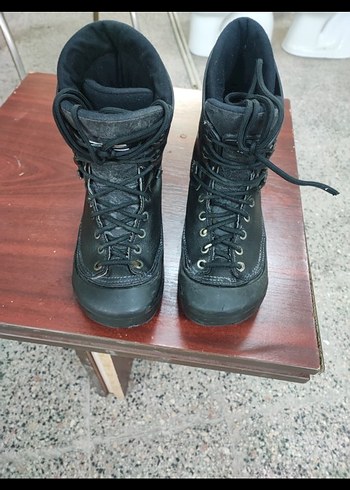 Siyah Bağcıklı Biker Tarzı Erkek Bot - Görsel 2