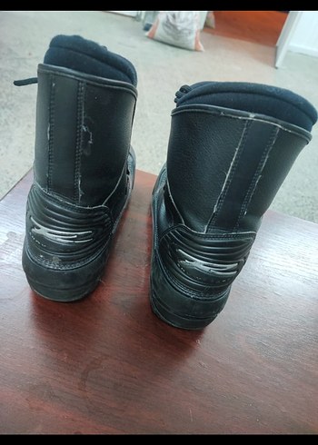 Siyah Bağcıklı Biker Tarzı Erkek Bot - Görsel 6